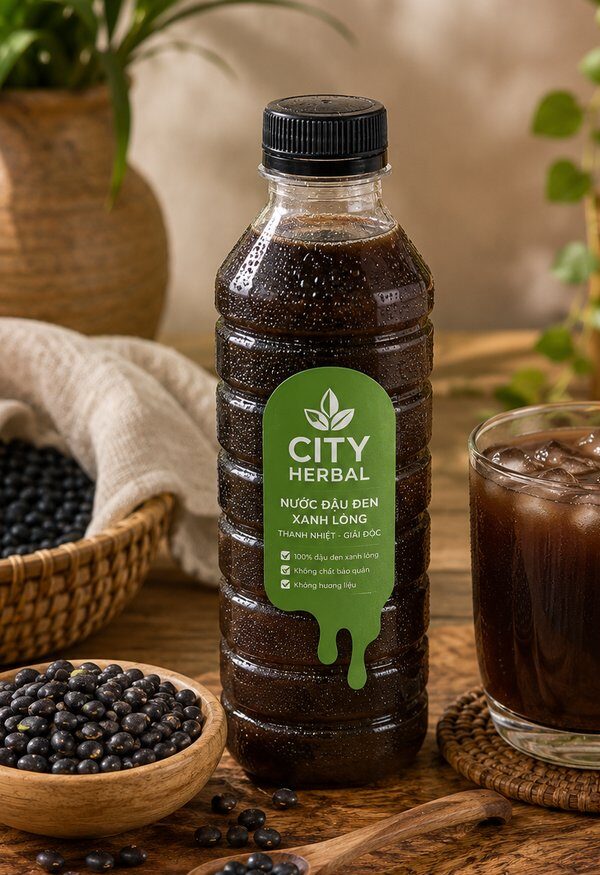 nước đậu đen xanh lòng của city herbar