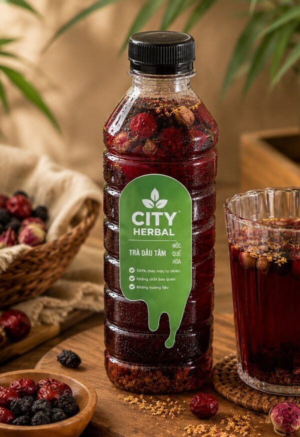 trà dâu tằm của city herbal